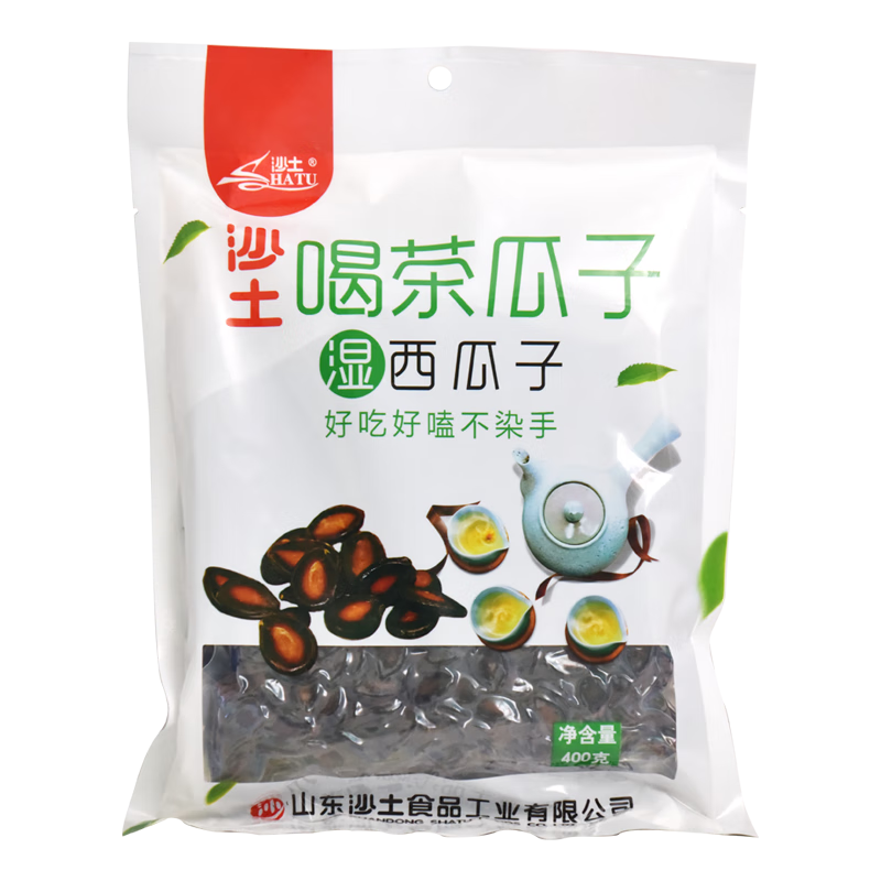 PLUS会员：沙土喝茶瓜子湿西瓜子400g/袋 61.88元（合5.16元/件）