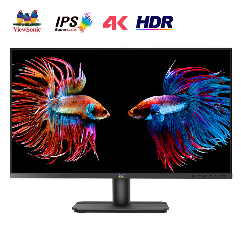 PLUS会员：ViewSonic 优派 VA2779-4K-HD 27英寸 IPS 显示器（3840×2160、60Hz、99%sRGB、HD