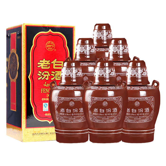 88VIP：汾酒 老白汾酒10 53%vol 清香型白酒 500ml*6瓶 708.65元（需用券）