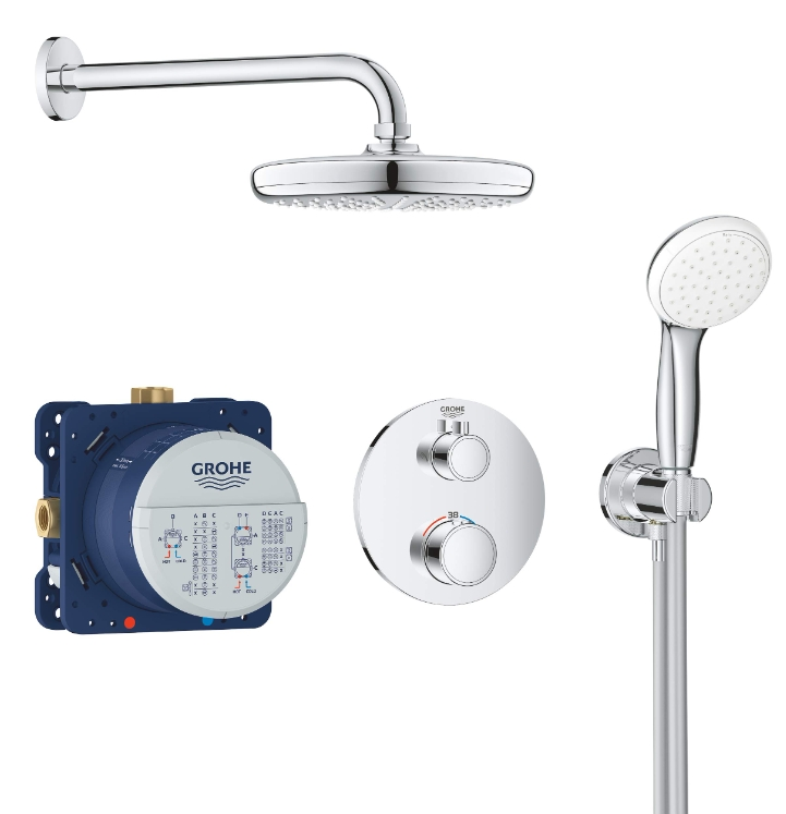 【含税直邮】Grohe 高仪 Grohtherm 全套花洒淋浴系统 到手约￥3318.17