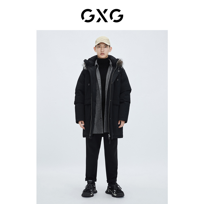 GXG 奥莱 冬季商场同款黑色小刺绣休闲长裤 59.5元