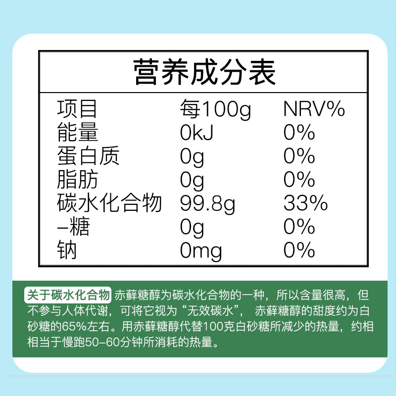 88VIP：野三坡 包邮野三坡代糖零卡糖赤藓糖醇0卡糖食品烘培甜菊糖优于木糖