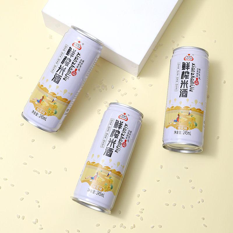 生龍 鮮榨米酒桂花酒飲品2罐 8.51元