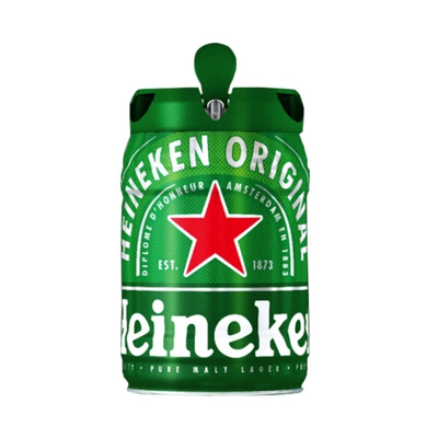 88VIP、再降价：Heineken 喜力 啤酒荷兰原装进口 铁金刚5L桶装 返超市卡后92.19