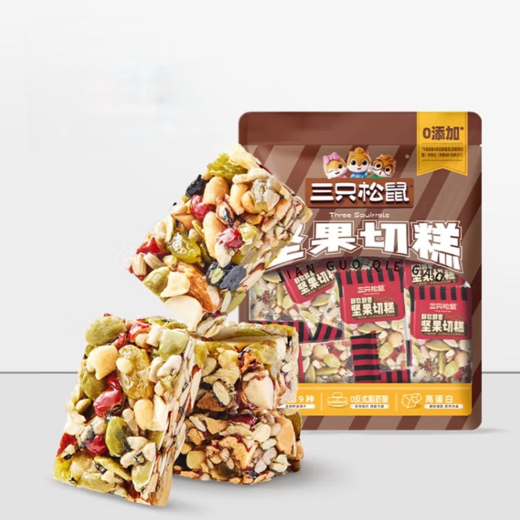 三只松鼠 坚果切糕 500g 6.9元