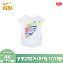 NIKE 耐克 童装中童短袖针织衫HD36D383-001 4(适合110/52) 59元