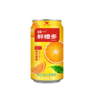 有券的上:统一 鲜橙多 罐装橙汁 310ml*24罐 28.