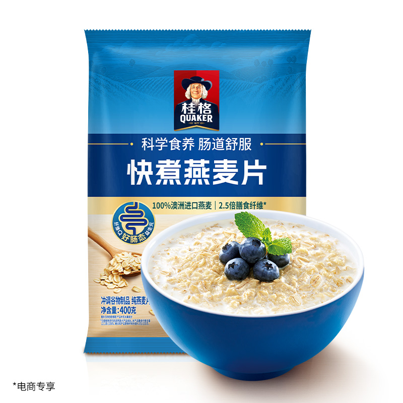 88VIP：QUAKER 桂格 快煮原味燕麦片400g 3.45元