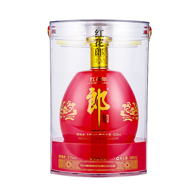 春焕新：LANGJIU 郎酒 红花郎 红钻 53%vol 酱香型白酒 500ml 单瓶装 333.92元（需