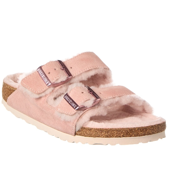 36码有货！Birkenstock 勃肯 Arizona 窄绒面革凉鞋 8.7折 $139.99（约987元）