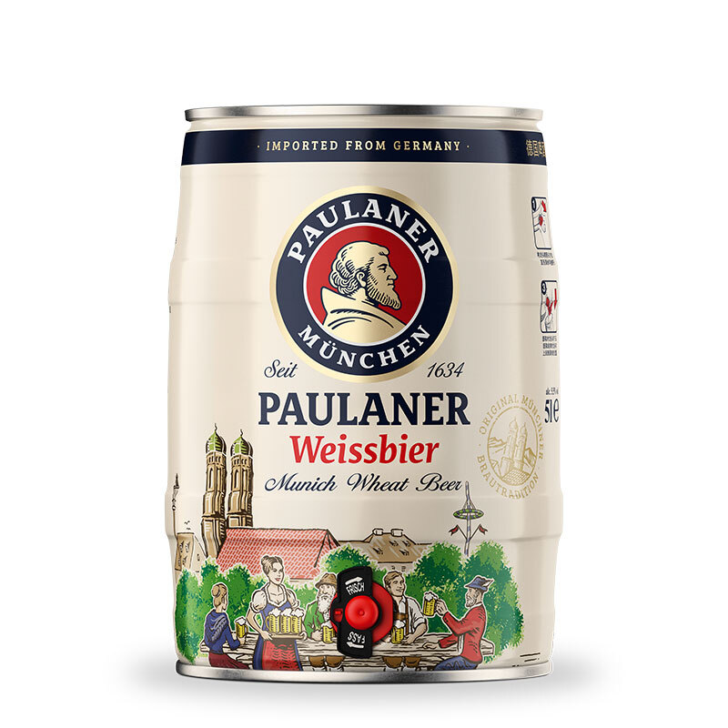 PAULANER 保拉纳 小麦白啤酒 5L 102.61元