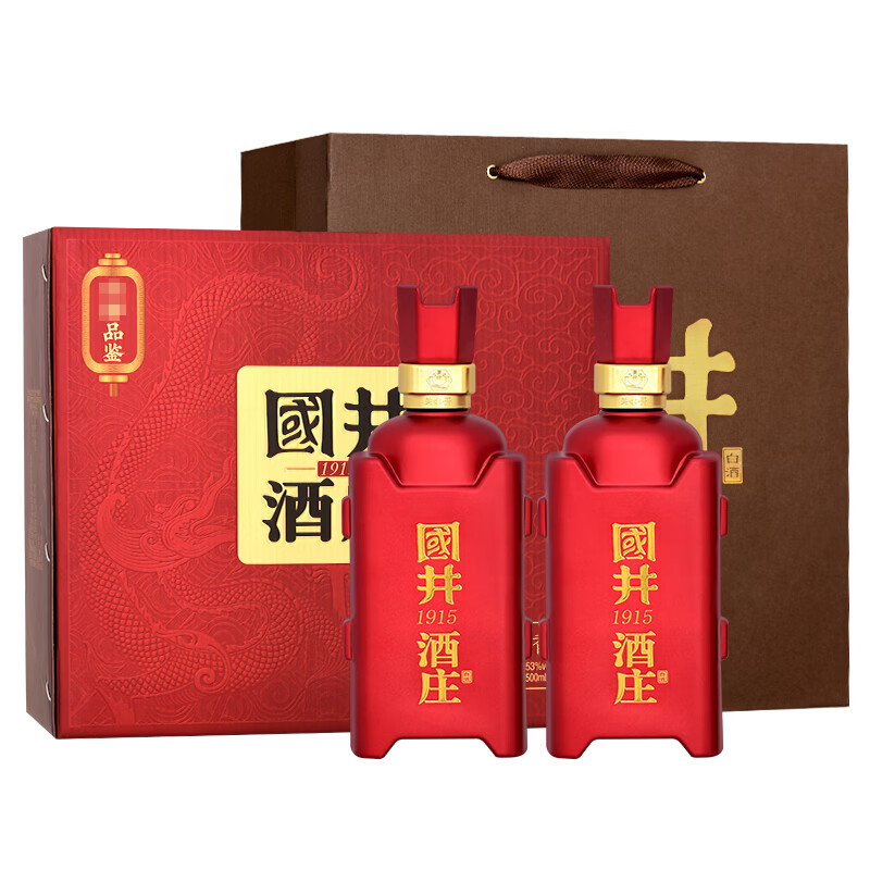 国井 53度酱香白酒 500ml*2瓶 107.31元（需领券）