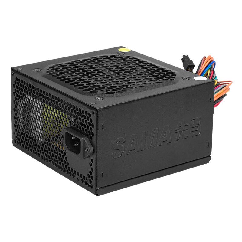 先馬 平頭哥650 500W 臺式電源 主動PFC 單路+12V 智能溫控 12cm風扇 115.9元