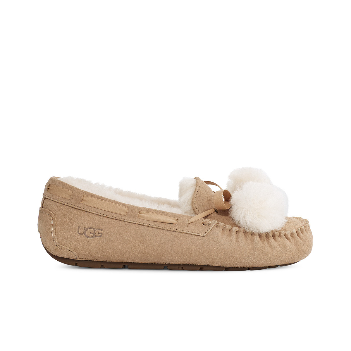 UGG 女鞋春秋季平底毛茸毛球懒人一脚蹬 1138651 ￥459