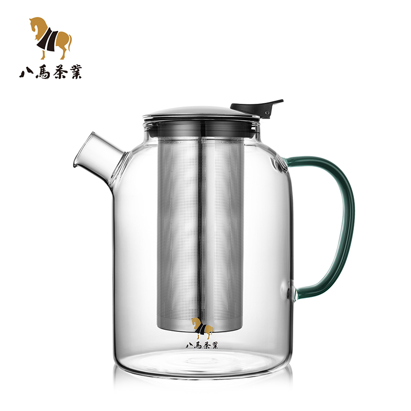 八马 茶具 玻璃茶壶泡茶耐热玻璃茶壶家用办公室泡茶壶1500mL 111.33元（需买3