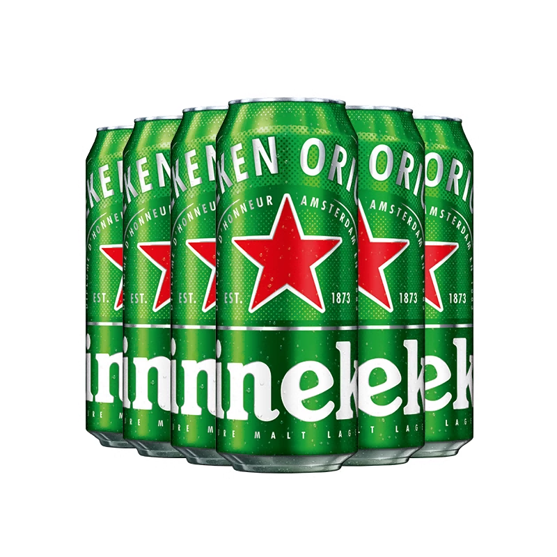 88VIP：Heineken 喜力 经典黄啤 500ml*6罐 31.2元