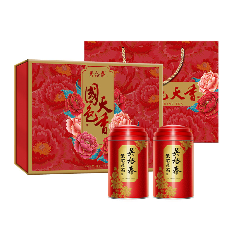 吴裕泰 茉莉花茶 浓香型 200g 礼盒装 83.05元（需用券）