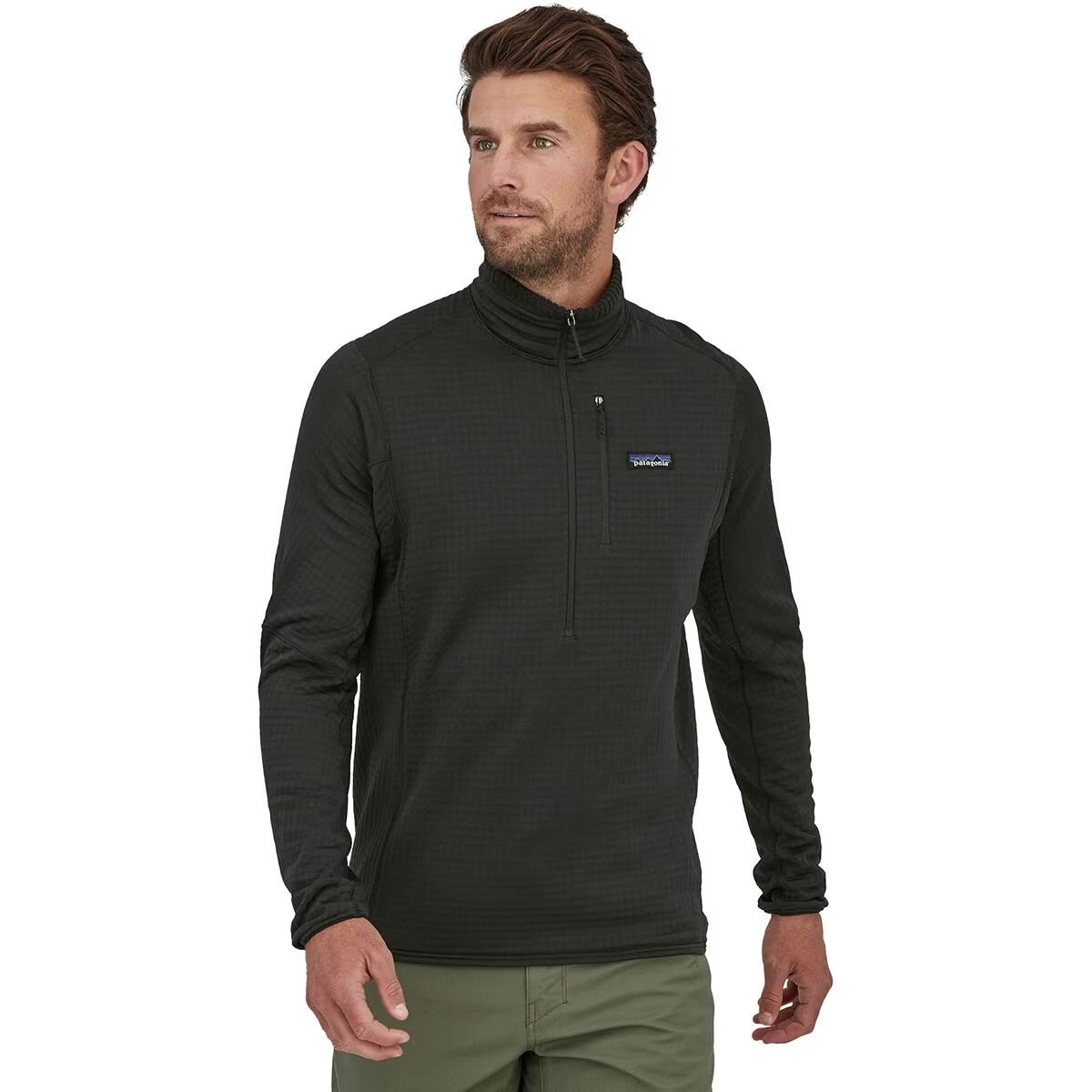 Patagonia R1抓绒1/2拉链套头衫 $111.2（约814.3元）