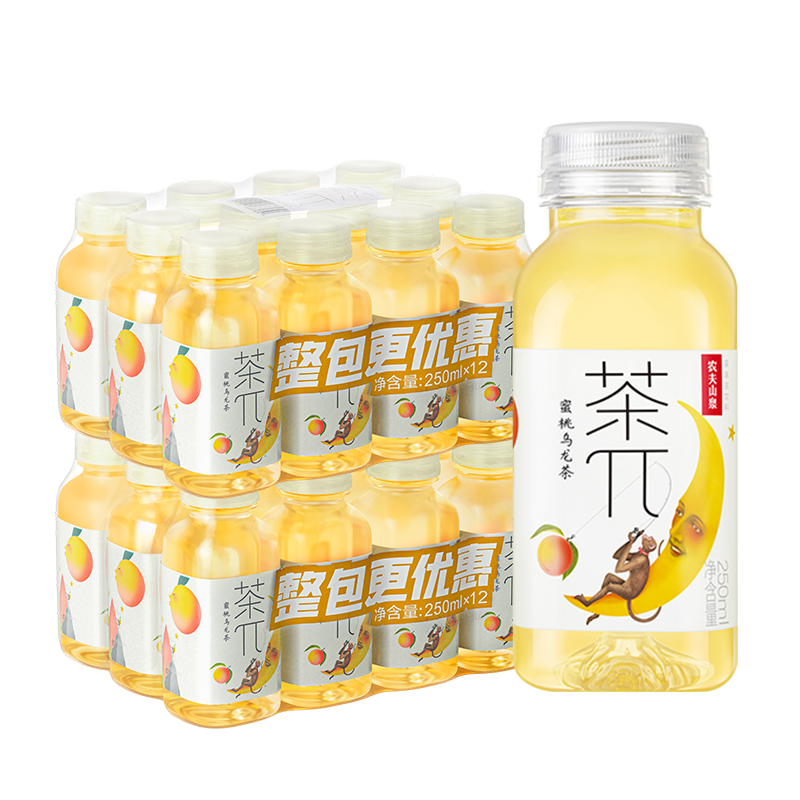 88VIP：NONGFU SPRING 农夫山泉 茶π（派）蜜桃乌龙茶250ml*24瓶 38.73元