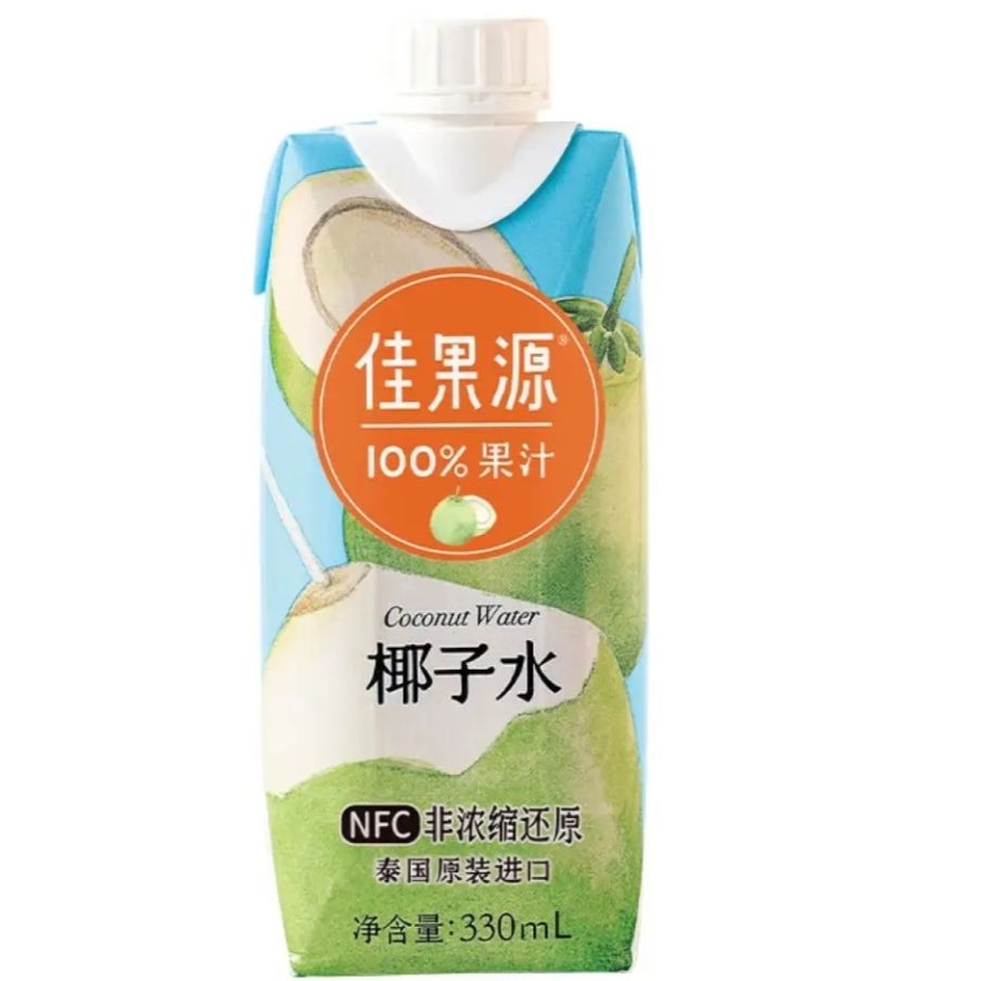 PLUS会员：佳果源 100﹪NFC椰子水 330ml*6瓶 22.9元包邮(多重优惠后)