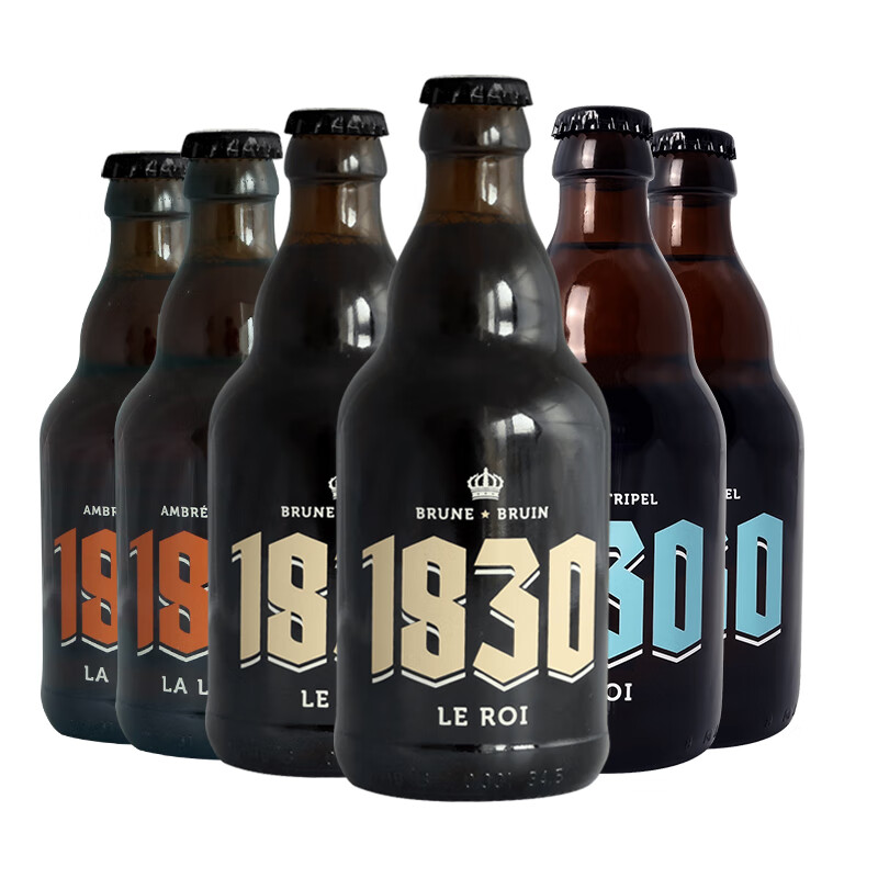 1830 BRUNE BRUIN 精酿果味啤酒 1830各2瓶 330mL 6瓶 组合装 49.6元（需用券）