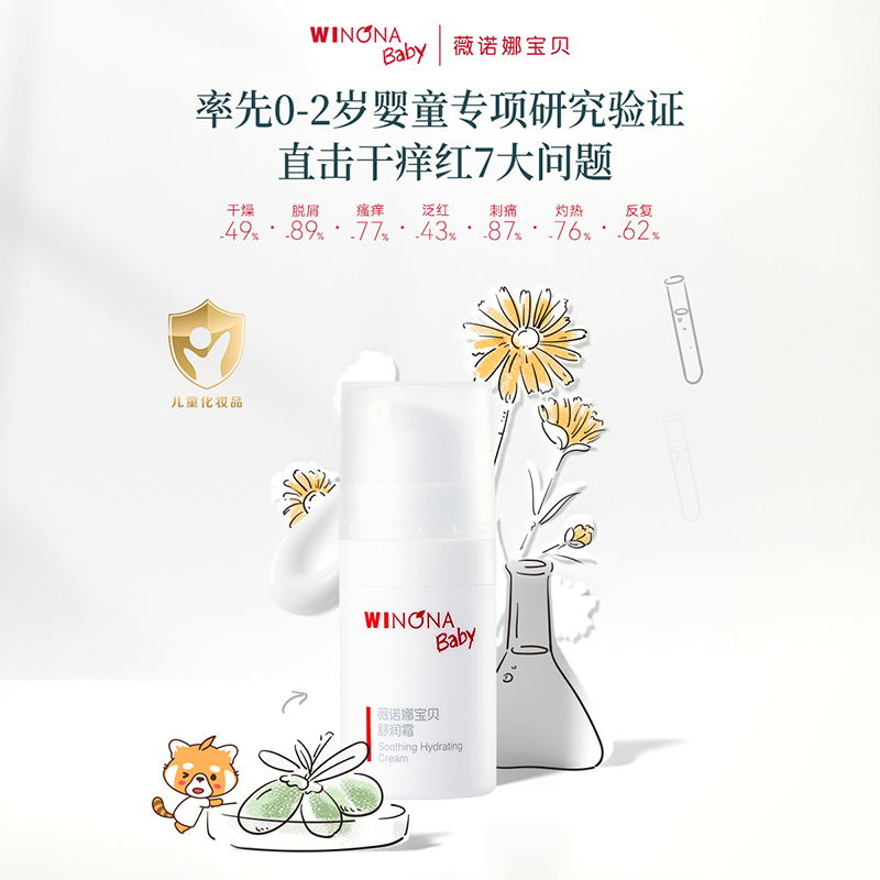 WINONA BABY 薇诺娜宝贝 舒润霜 15g+倍润防护洗沐 30ml 9.9元（需用券）