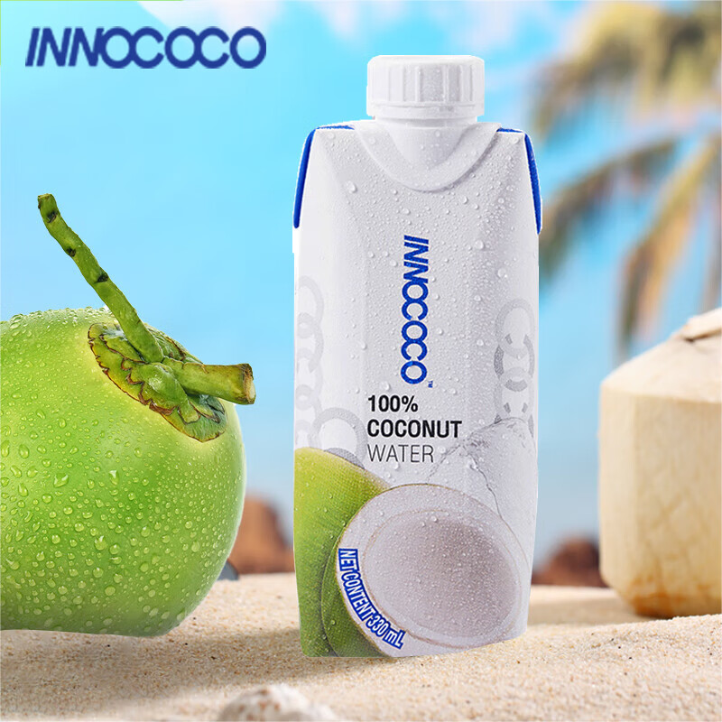 双11巅峰、PLUS会员：INNOCOCO 泰国进口100﹪椰子水 330ml*24瓶 58.23元/件包邮（需