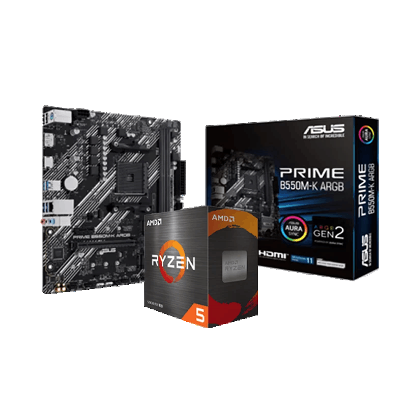 AMD 板U套装 华硕B550M-K ARGB R5 5600(散片)套装 1066.25元（需用券）