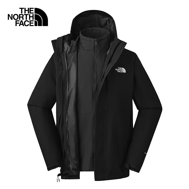 PLUS会员、双11狂欢：The North Face 北面 三合一冲锋衣 男户外防风保暖外套 含