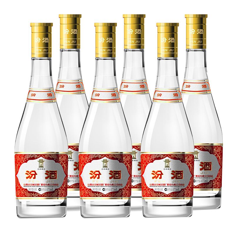 百亿补贴：汾酒 黄盖玻汾 53%vol 清香型白酒 475ml*6瓶 3人团 210元（需用券）