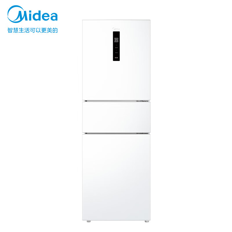 PLUS会员：Midea 美的 MR-251WTPE 三门家用小冰箱 239升 1500.09元包邮+9.9元购卡（