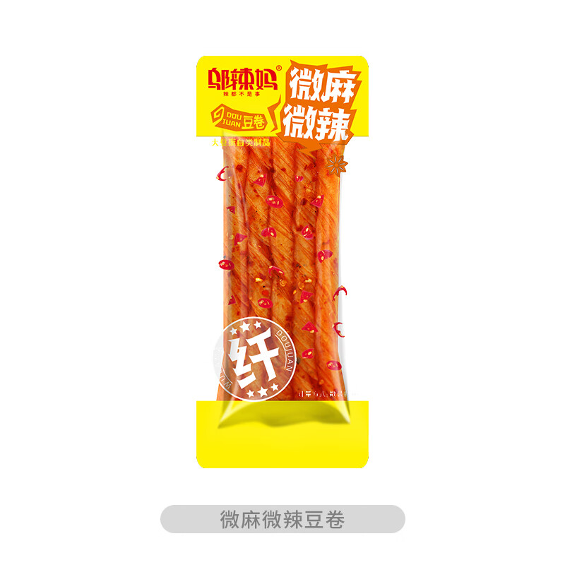 邬辣妈 豆卷麻辣条 500g（约17小包） 12.72元（需用券）