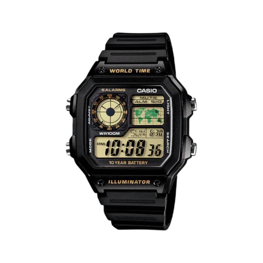 CASIO 卡西欧 42.1毫米石英腕表 AE-1200WH-1B 137.15元包邮（双重优惠）