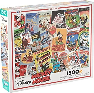 【含税直邮】Ceaco Disney 复古迪士尼米奇海报拼图（1500 片） 券后到手价￥126