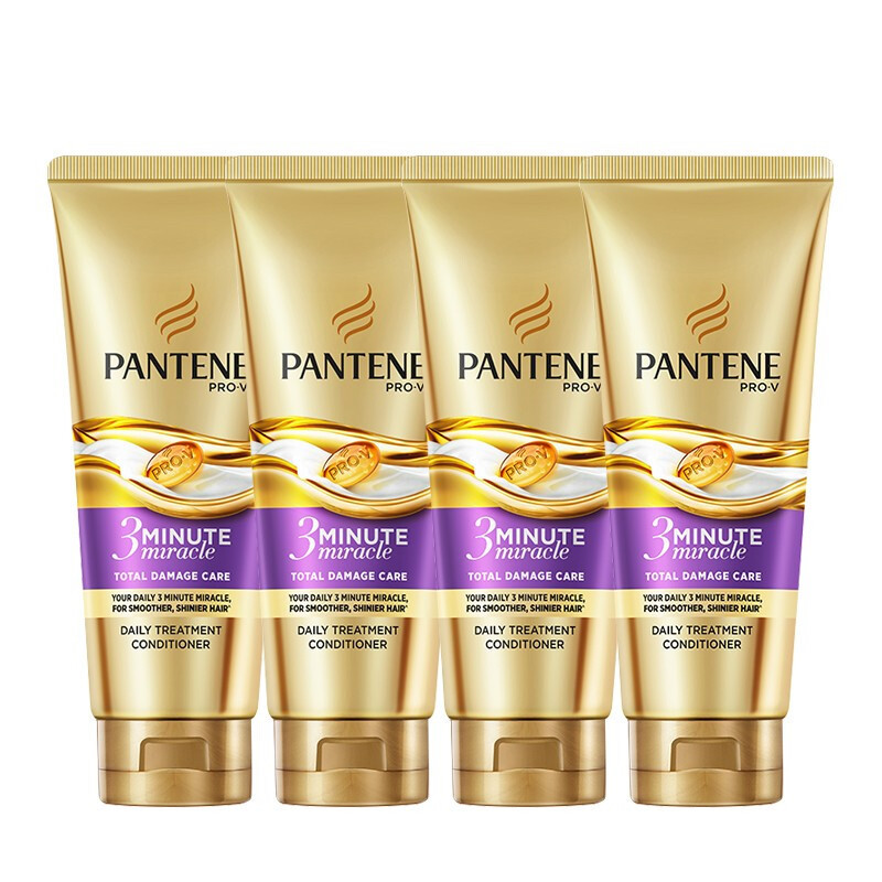 PANTENE 潘婷 三分奇迹护发素180ml *4 100.13元（需用券）