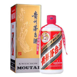 moutai 茅台 贵州茅台酒 43度茅台飞天茅台 酱香型白酒 500ml 单瓶装