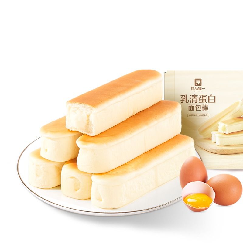 BESTORE 良品铺子 乳清蛋白面包棒 500g（约15根） 12.9元（需用券）