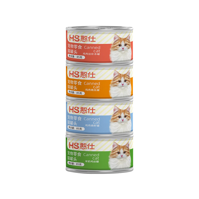 憨仕 猫罐头 鸡肉鳞虾罐 85g*12罐 14.95元