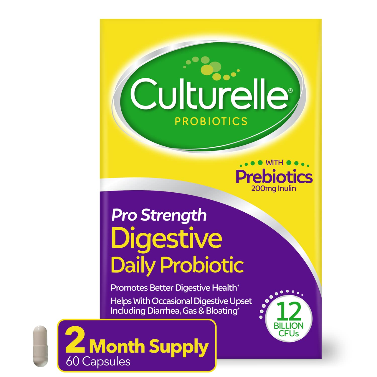 Culturelle Pro Strength 每日男女益生成分补充剂 60 粒胶囊 到手约￥232.00元