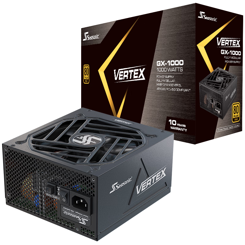 京东PLUS：Seasonic 海韵 VERTEX GX-1000 金牌（90﹪）全模组ATX电源 1000W 985.01元包