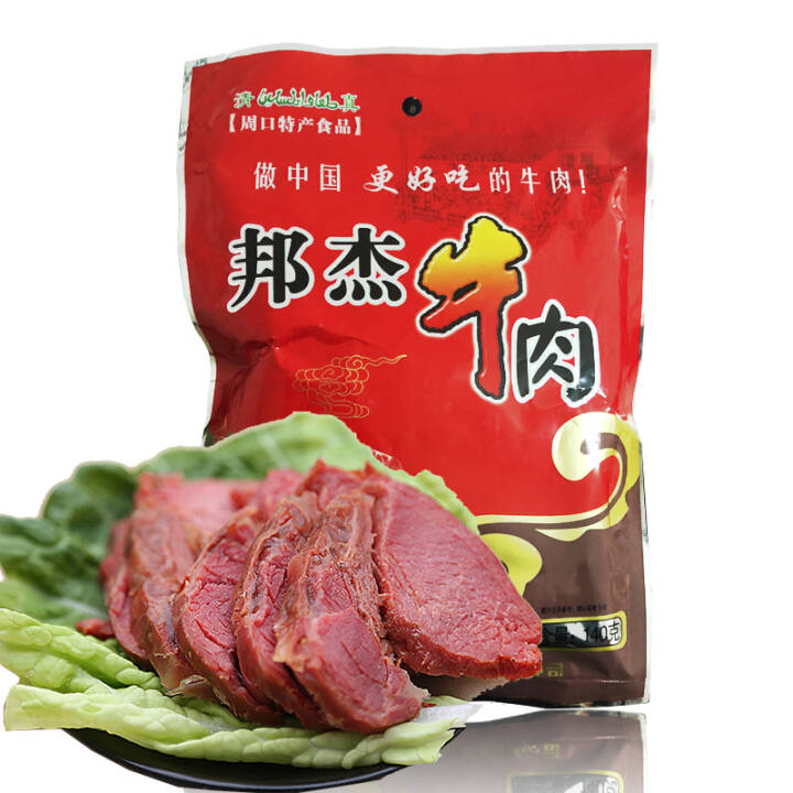 邦杰牛肉 河南周家口特产酱牛肉 即食熟食五香卤味零食礼盒装140g