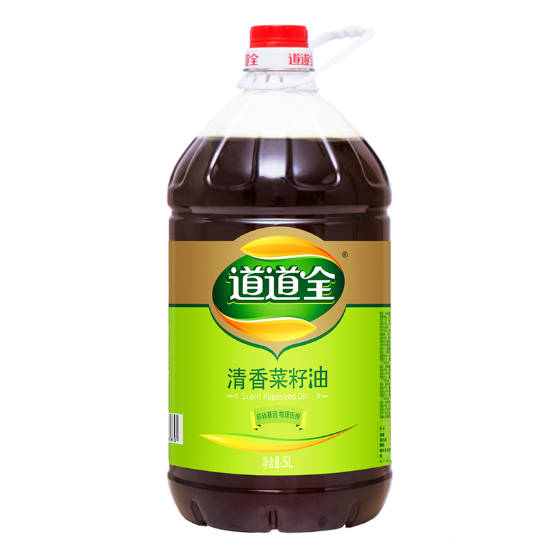 道道全清香菜籽油5L 物理压榨工艺 食用油 59.8元