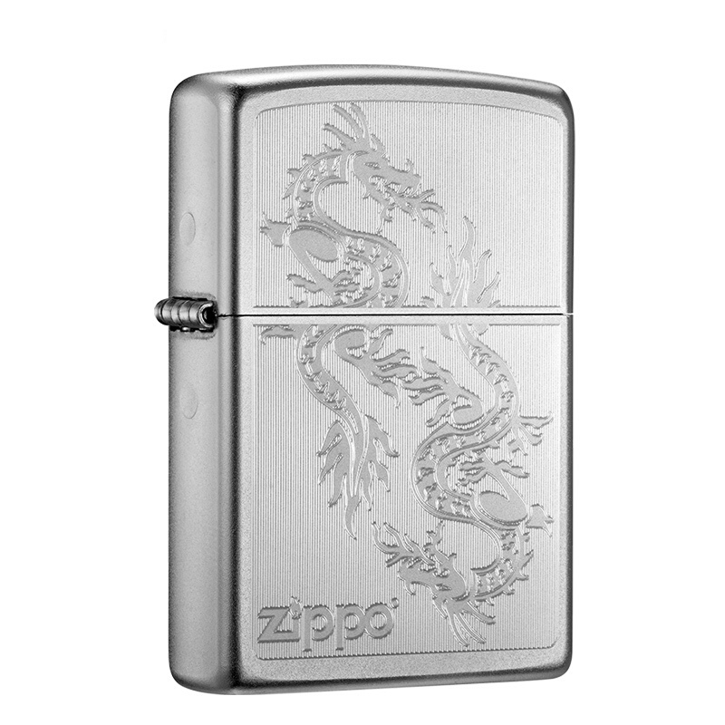 ZIPPO 之宝 5ZIPPO 之宝 经典系列 205-C-000015 打火机 锻纱镀铬 双龙会 138元