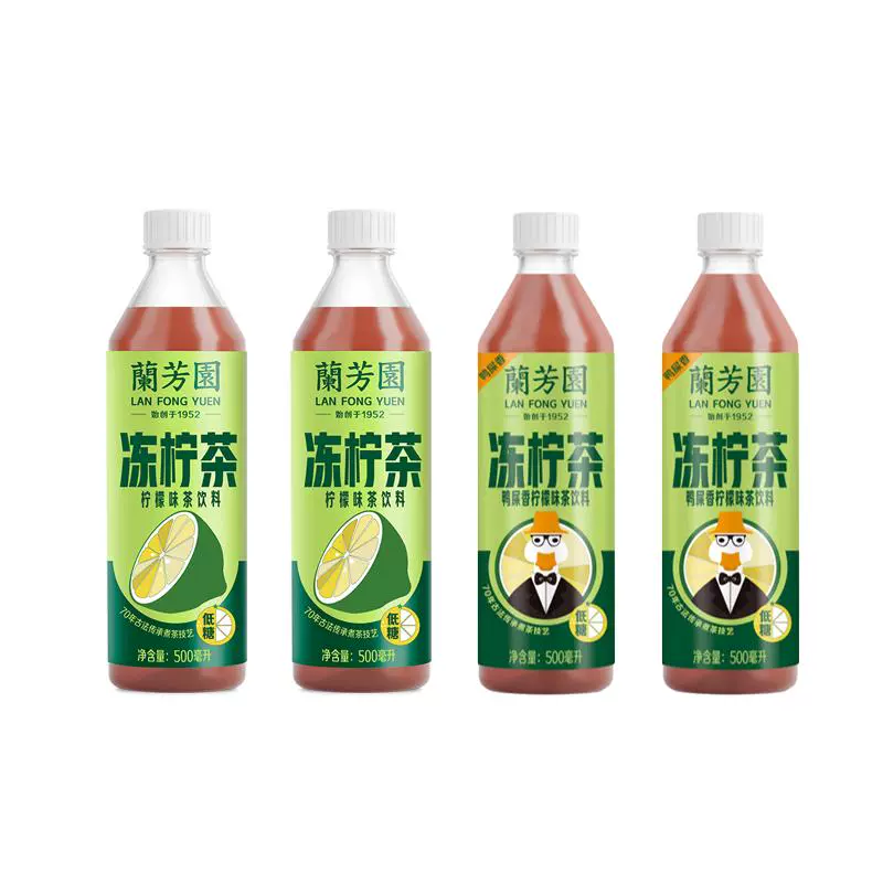 LAN FONG YUEN 兰芳园 港式冻柠茶饮料 500ml*4瓶 ￥16.9