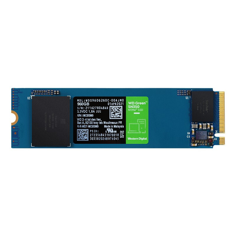 百亿补贴：西部数据 SN350 NVMe M.2固态硬盘 960GB（PCIe3.0） 369元（需用券）