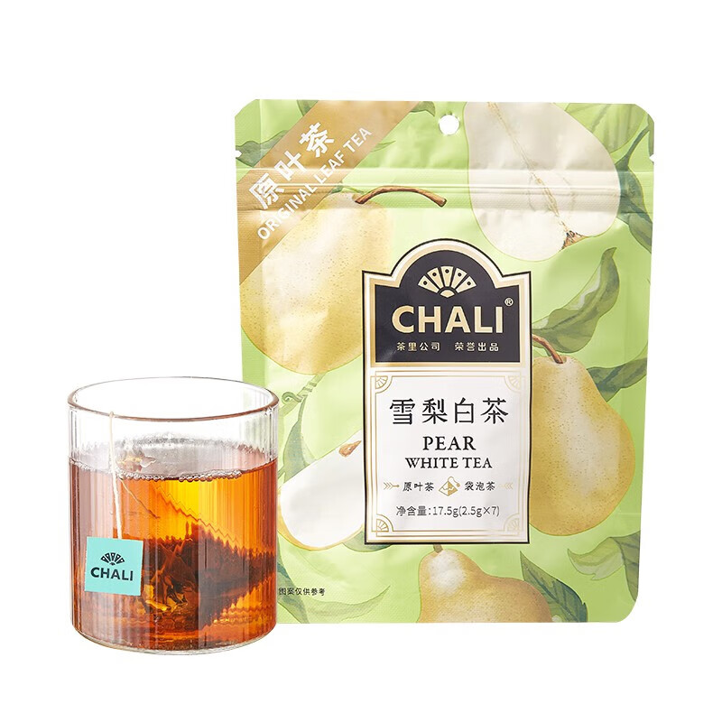 CHALI 茶里 水果茶包 雪梨白茶 7包17.5g ￥9.75