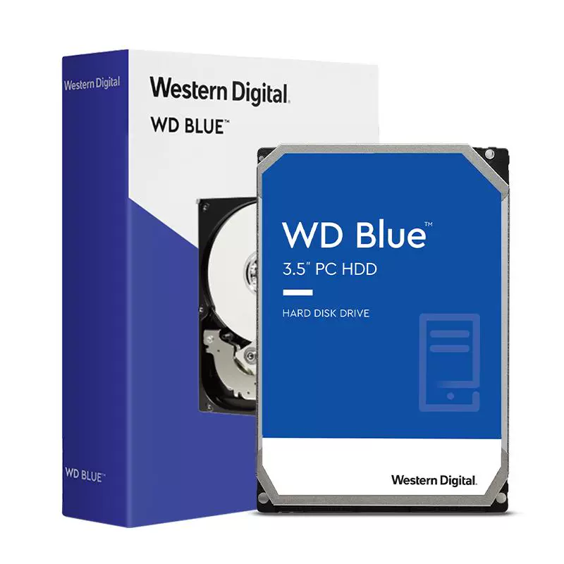 西部数据 WD西部数据4TB 3.5英寸CMR垂直蓝盘2T电脑台式机械硬盘1T ￥360.05