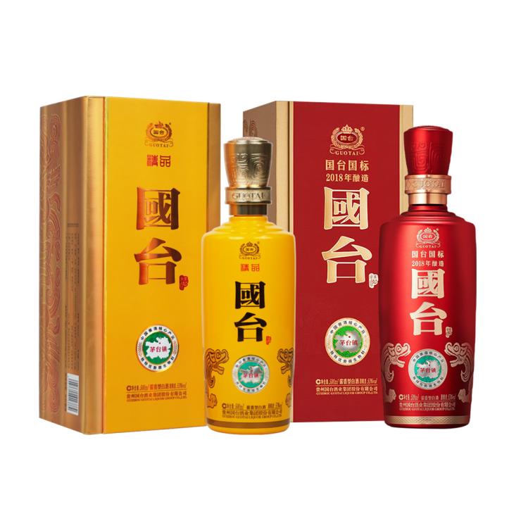 GUOTAI 国台 贵州国台 国标酒+国标精品 53度 酱香型 500ml*2瓶 659元