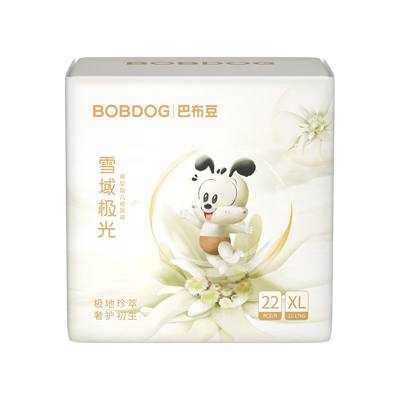 BoBDoG 巴布豆 雪域极光 婴儿拉拉裤XL22片 23元（需买4件，需用券）