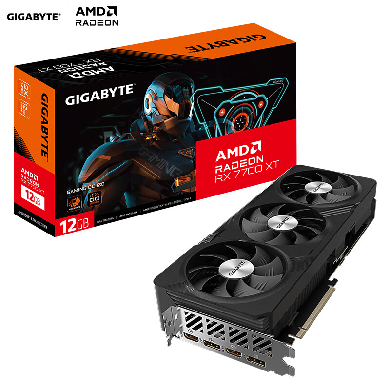 GIGABYTE 技嘉 魔鹰 Radeon RX 7700 XT GAMING OC 独立显卡 12GB 2738元（需用券、晒单返